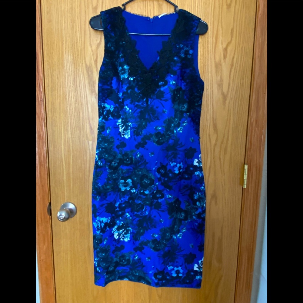 Size 4. Royal Blue. cocktail dress.
